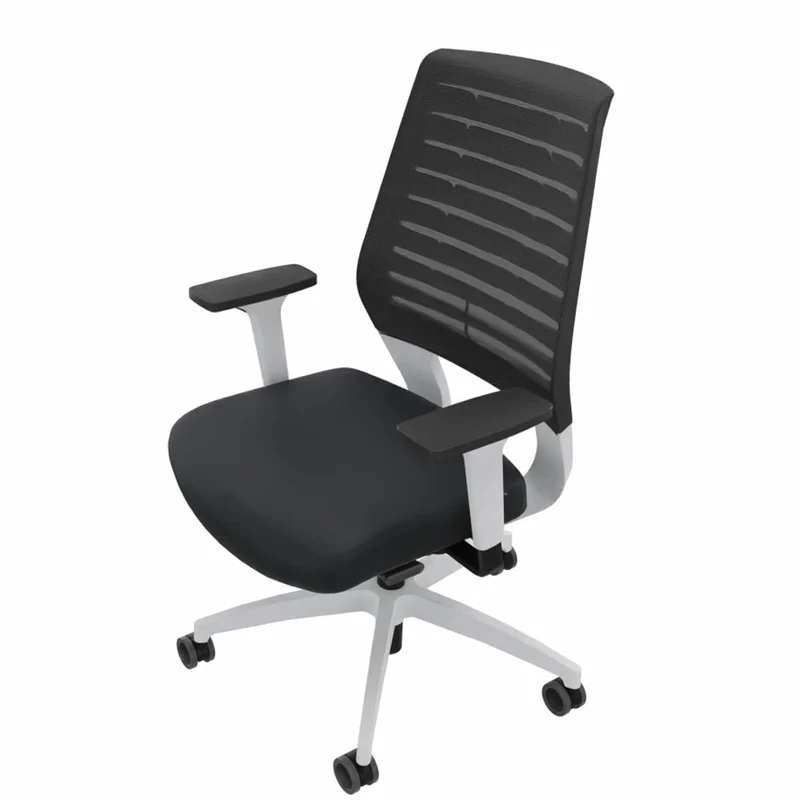 Ergonomischer Bürostuhl Dauphin X-CODE XC 5380 - WEIß - farbige Rücken