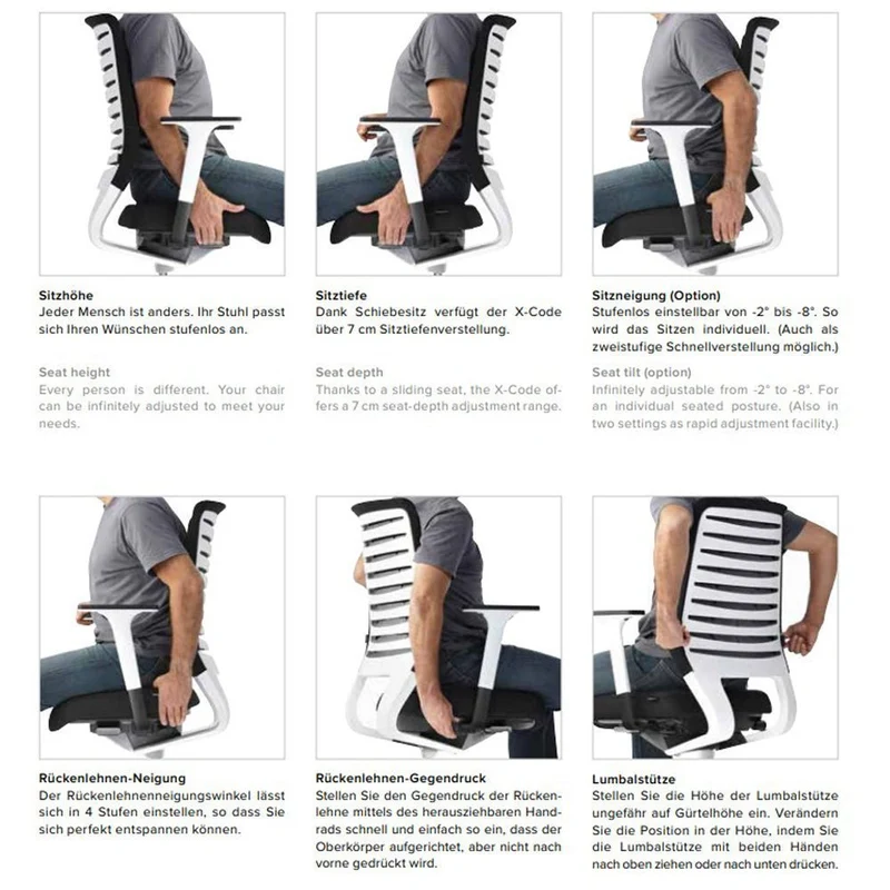 Ergonomischer Bürostuhl Dauphin X-CODE XC 5380_SLP