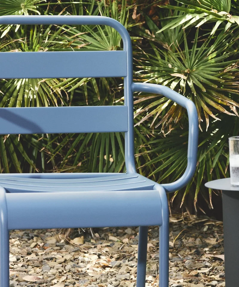 Silla de Metal con Reposabrazos Bora Arms