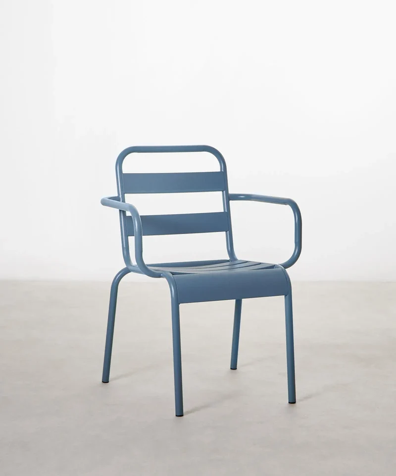 Silla de Metal con Reposabrazos Bora Arms