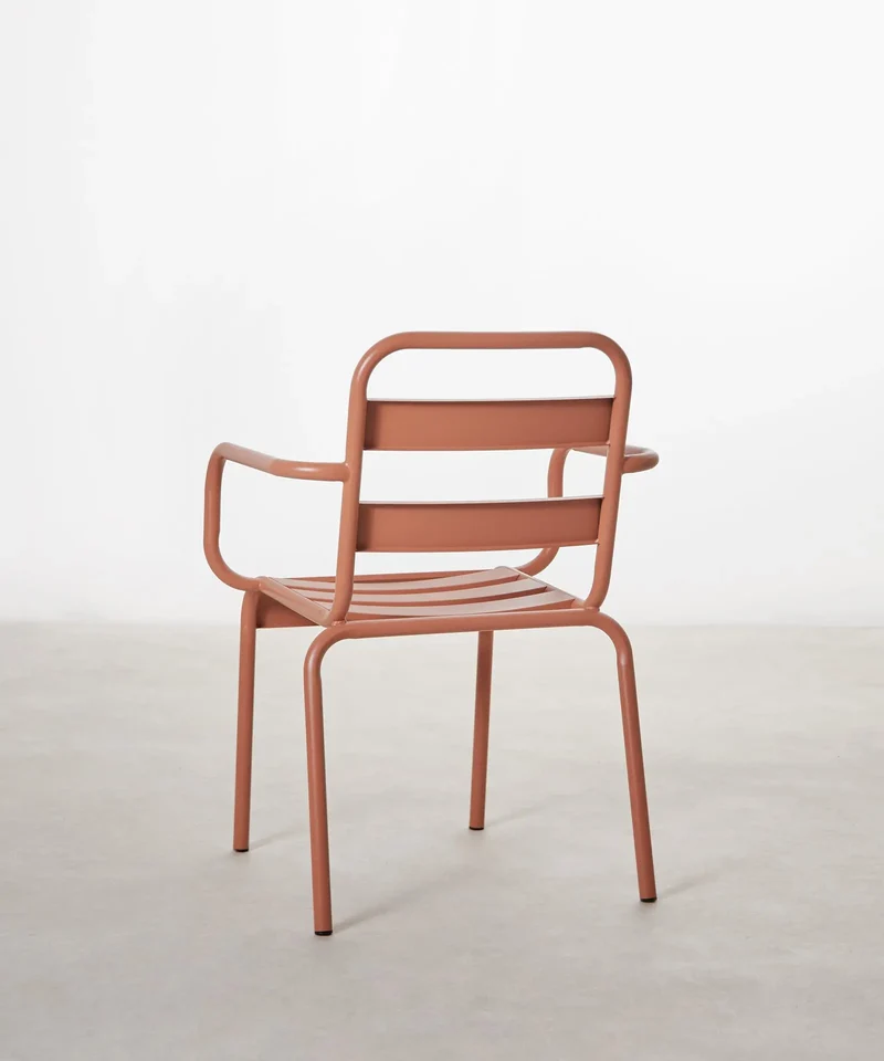 Silla de Metal con Reposabrazos Bora Arms