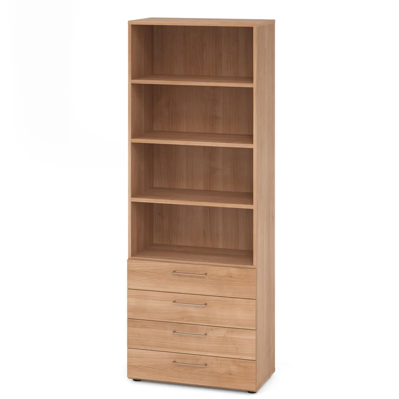 Hammerbacher Schubkasten-Schrank Serie 9, Kombischrank 6 OH, 4 Schübe, 4 Fach, 80 x 215,6 x 42cm(B/H/T)