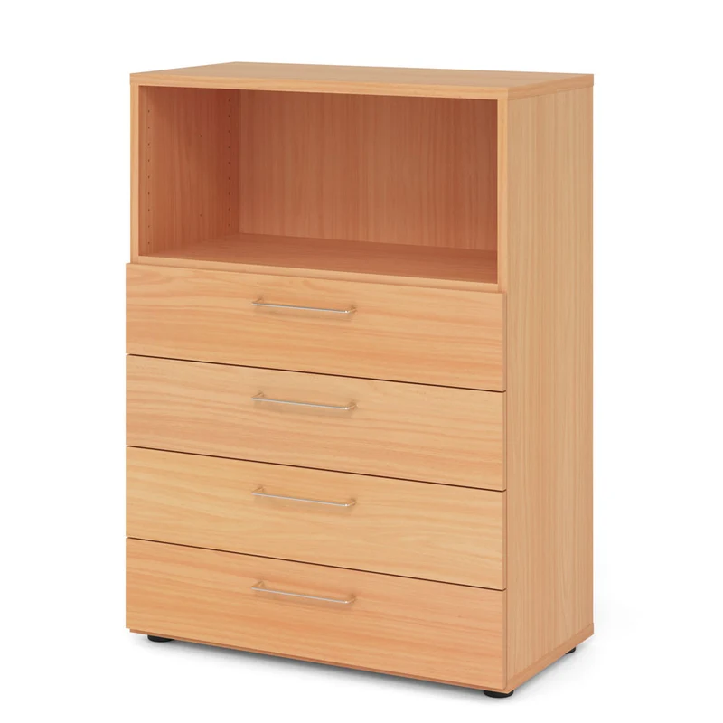 Hammerbacher Schubkasten-Schrank Serie 9, 3 OH, 4 Schübe, 1 Fach 80 x 110 x 40cm(B/H/T)