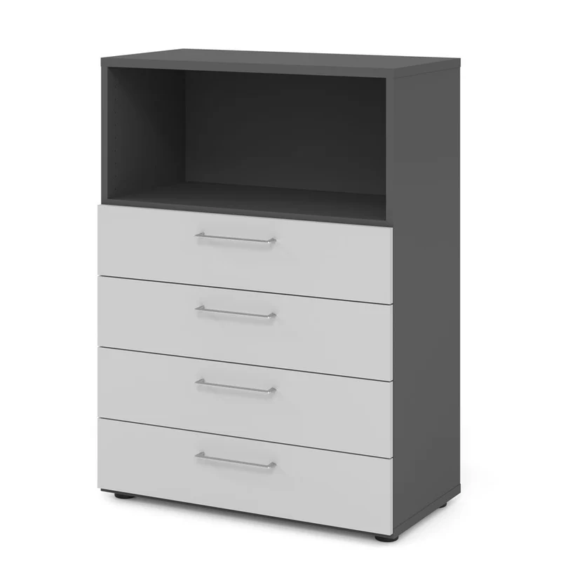 Hammerbacher Schubkasten-Schrank Serie 9, 3 OH, 4 Schübe, 1 Fach 80 x 110 x 40cm(B/H/T)
