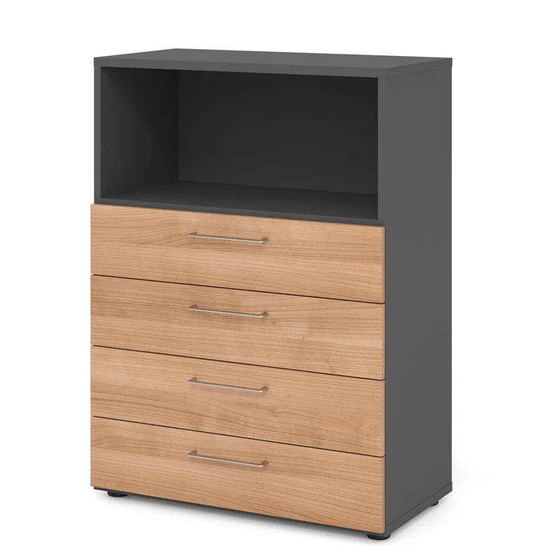 Hammerbacher Schubkasten-Schrank Serie 9, 3 OH, 4 Schübe, 1 Fach 80 x 110 x 40cm(B/H/T)