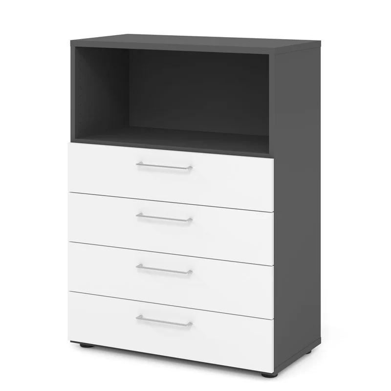 Hammerbacher Schubkasten-Schrank Serie 9, 3 OH, 4 Schübe, 1 Fach 80 x 110 x 40cm(B/H/T)