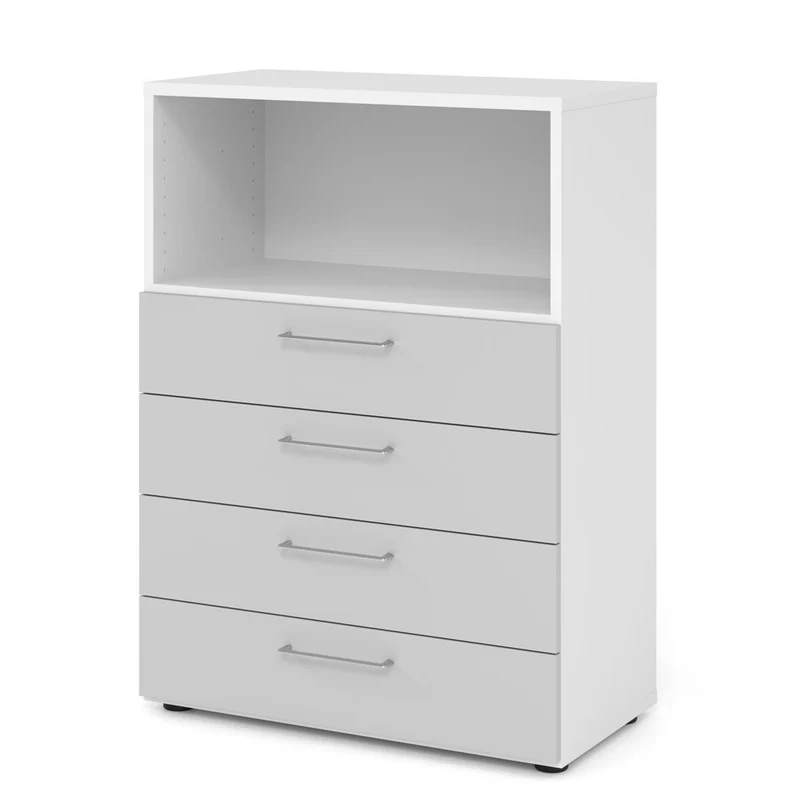 Hammerbacher Schubkasten-Schrank Serie 9, 3 OH, 4 Schübe, 1 Fach 80 x 110 x 40cm(B/H/T)