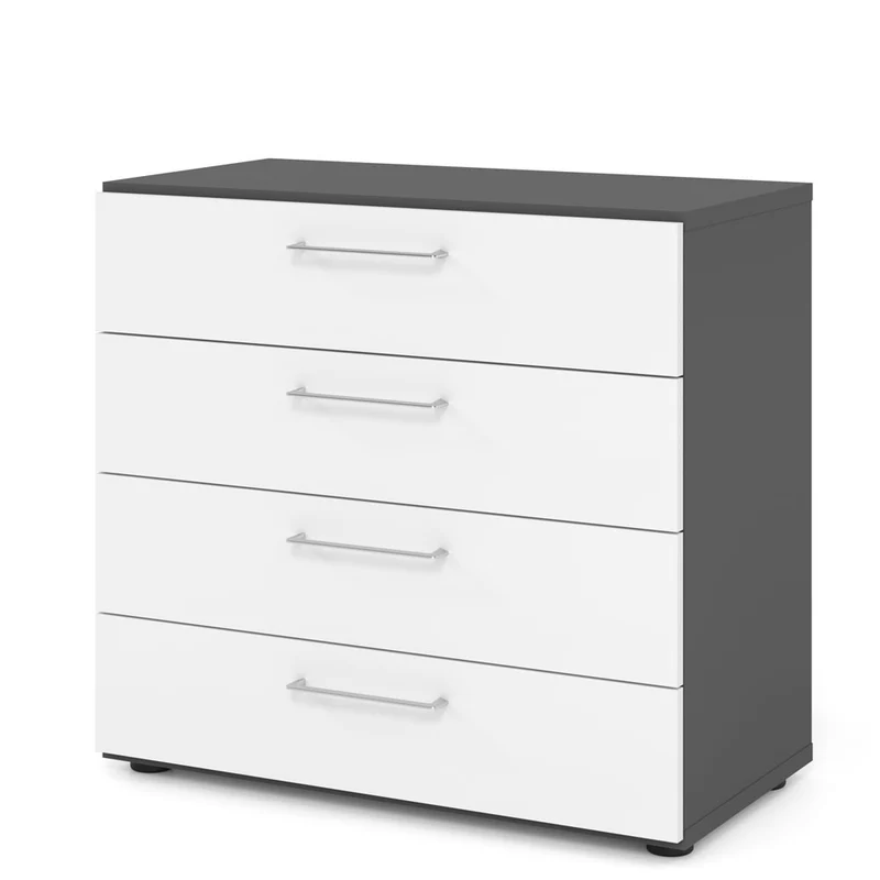 Hammerbacher Schubkasten-Schrank Serie 9, Schubladen 2 OH, 4 Schübe, 80 x 74,8 x 42cm(B/H/T)