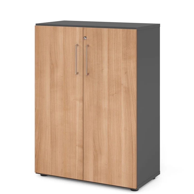 Hammerbacher Aktenschrank Serie 9, Büroschrank 3 OH, Abschließbar, 80 x 110 x 42cm(B/H/T)
