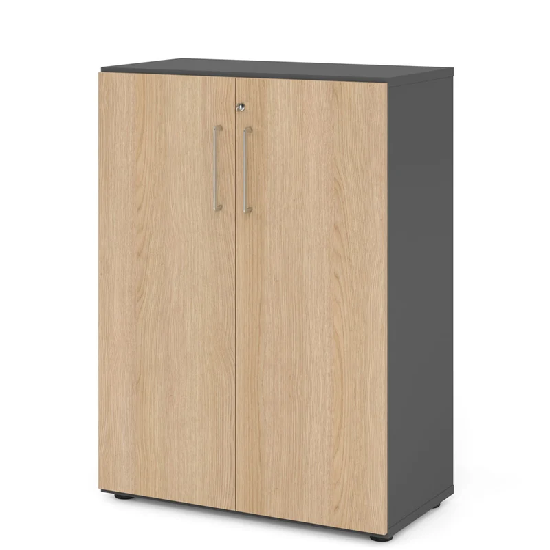 Hammerbacher Aktenschrank Serie 9, Büroschrank 3 OH, Abschließbar, 80 x 110 x 42cm(B/H/T)