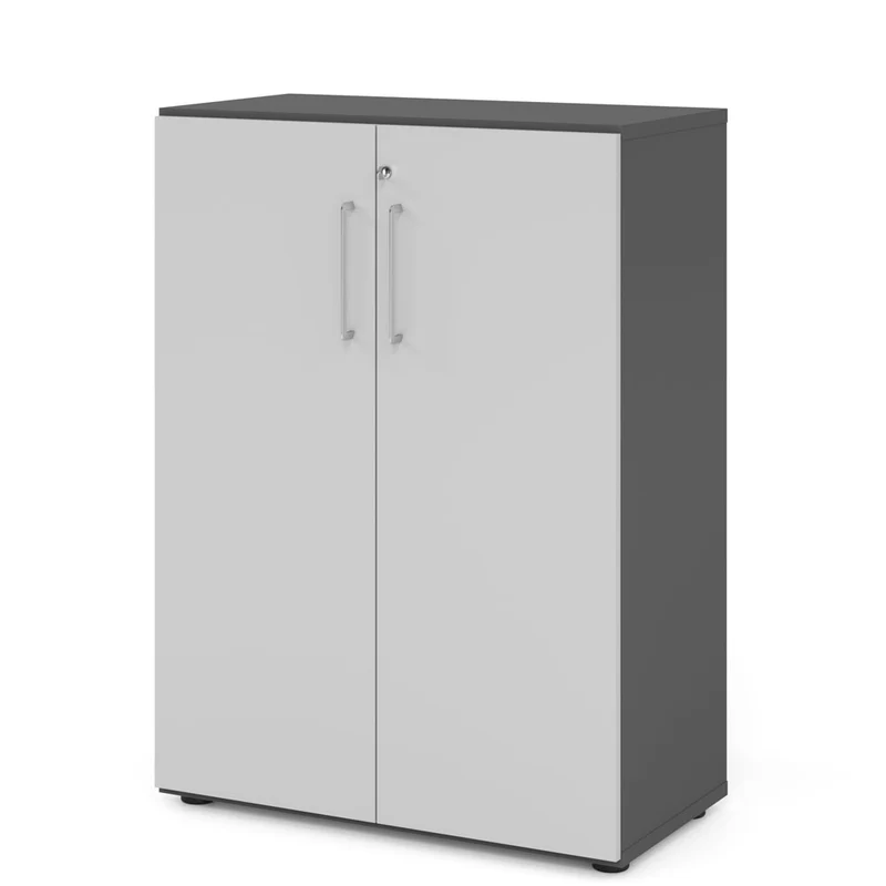 Hammerbacher Aktenschrank Serie 9, Büroschrank 3 OH, Abschließbar, 80 x 110 x 42cm(B/H/T)