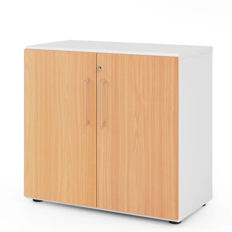 Hammerbacher Aktenschrank Serie 9, Büroschrank 2 OH, Abschließbar, 80 x 74,8 x 42cm(B/H/T)