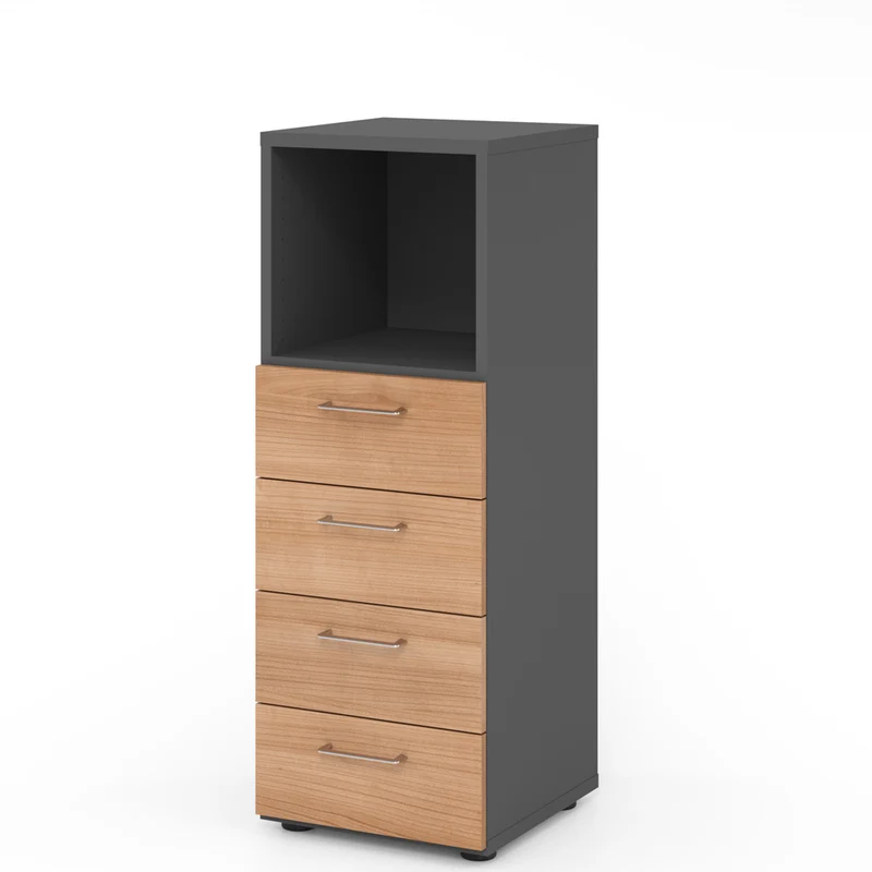 Hammerbacher Schubkasten-Schrank Serie 9, 3 OH, 4 Schübe, 1 Fach 44 x 110 x 42cm(B/H/T)