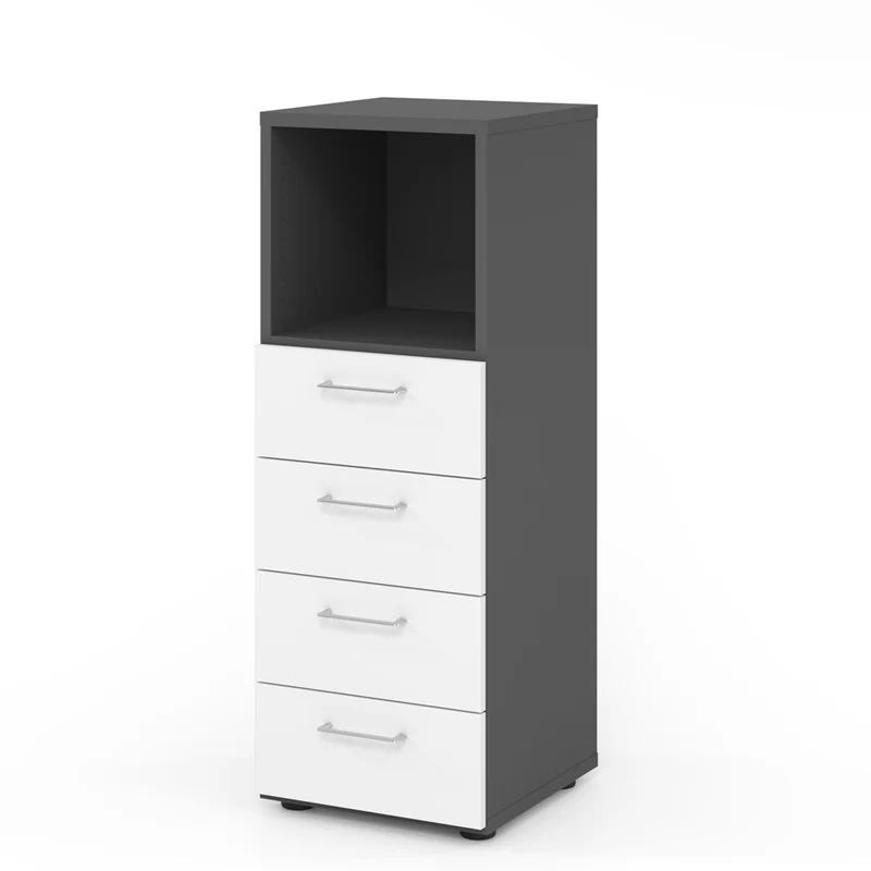Hammerbacher Schubkasten-Schrank Serie 9, 3 OH, 4 Schübe, 1 Fach 44 x 110 x 42cm(B/H/T)