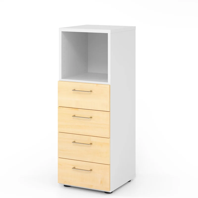 Hammerbacher Schubkasten-Schrank Serie 9, 3 OH, 4 Schübe, 1 Fach 44 x 110 x 42cm(B/H/T)