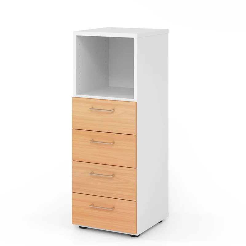 Hammerbacher Schubkasten-Schrank Serie 9, 3 OH, 4 Schübe, 1 Fach 44 x 110 x 42cm(B/H/T)