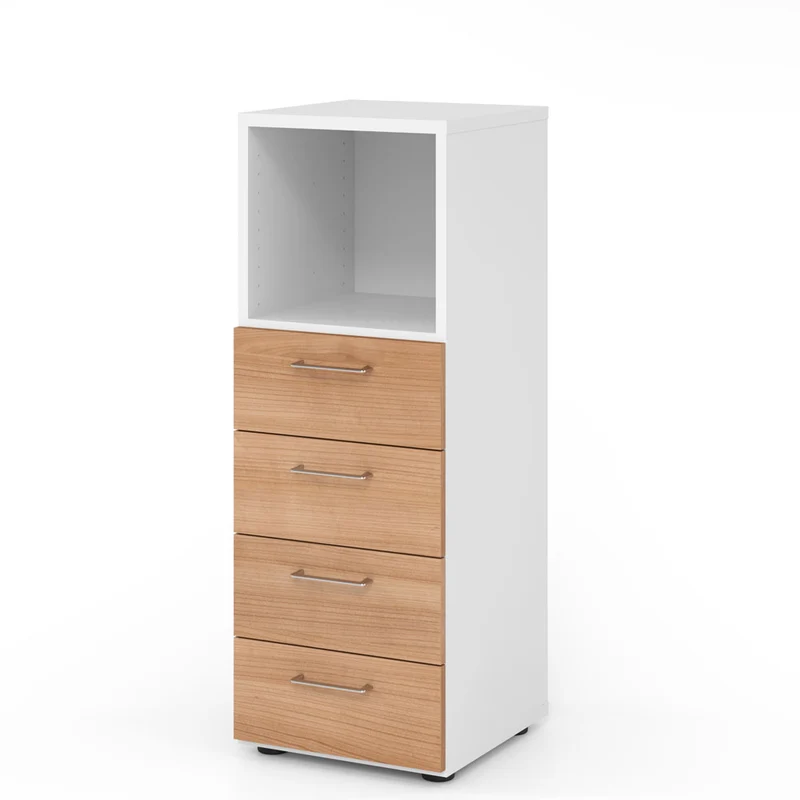 Hammerbacher Schubkasten-Schrank Serie 9, 3 OH, 4 Schübe, 1 Fach 44 x 110 x 42cm(B/H/T)