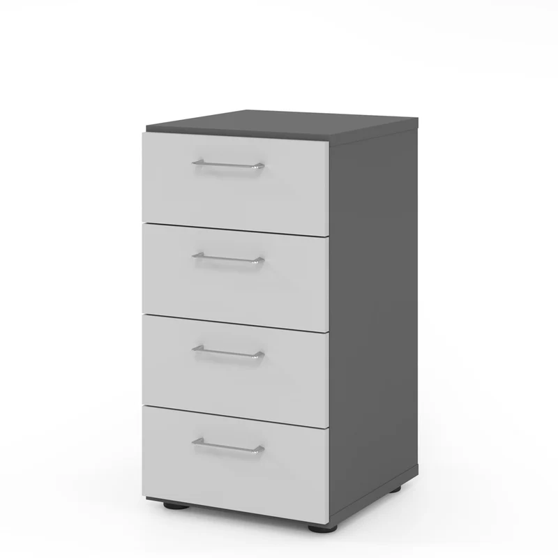 Hammerbacher Kommode Serie 9, Schaubladenschrank 2 OH, 4 Schübe, 40 x 74,8 x 42cm(B/H/T)