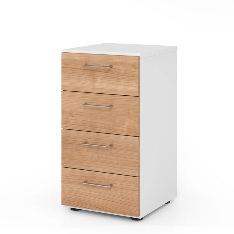 Hammerbacher Kommode Serie 9, Schaubladenschrank 2 OH, 4 Schübe, 40 x 74,8 x 42cm(B/H/T)