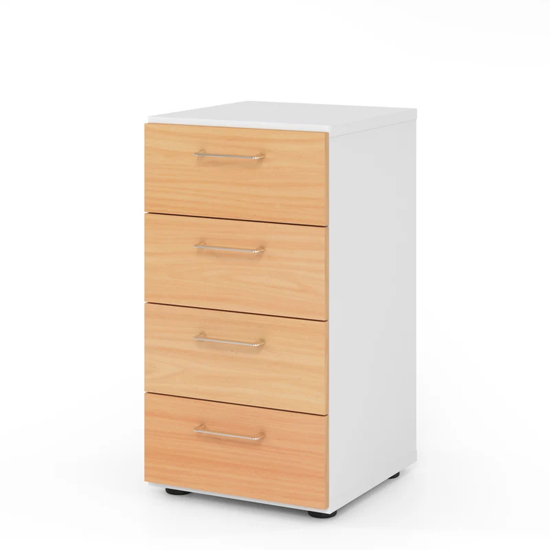 Hammerbacher Kommode Serie 9, Schaubladenschrank 2 OH, 4 Schübe, 40 x 74,8 x 42cm(B/H/T)