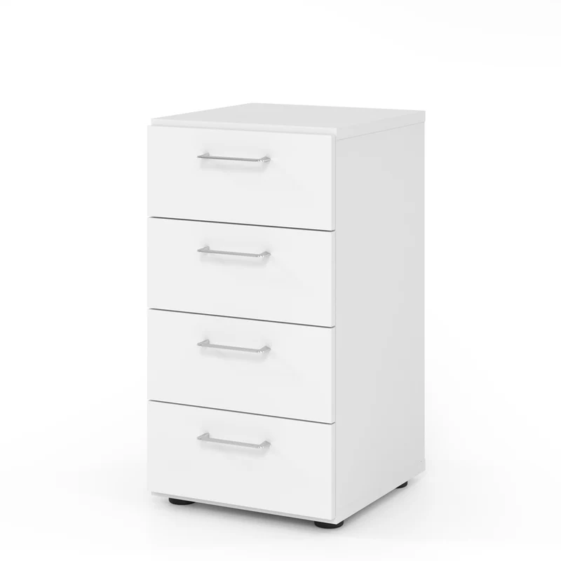 Hammerbacher Kommode Serie 9, Schaubladenschrank 2 OH, 4 Schübe, 40 x 74,8 x 42cm(B/H/T)