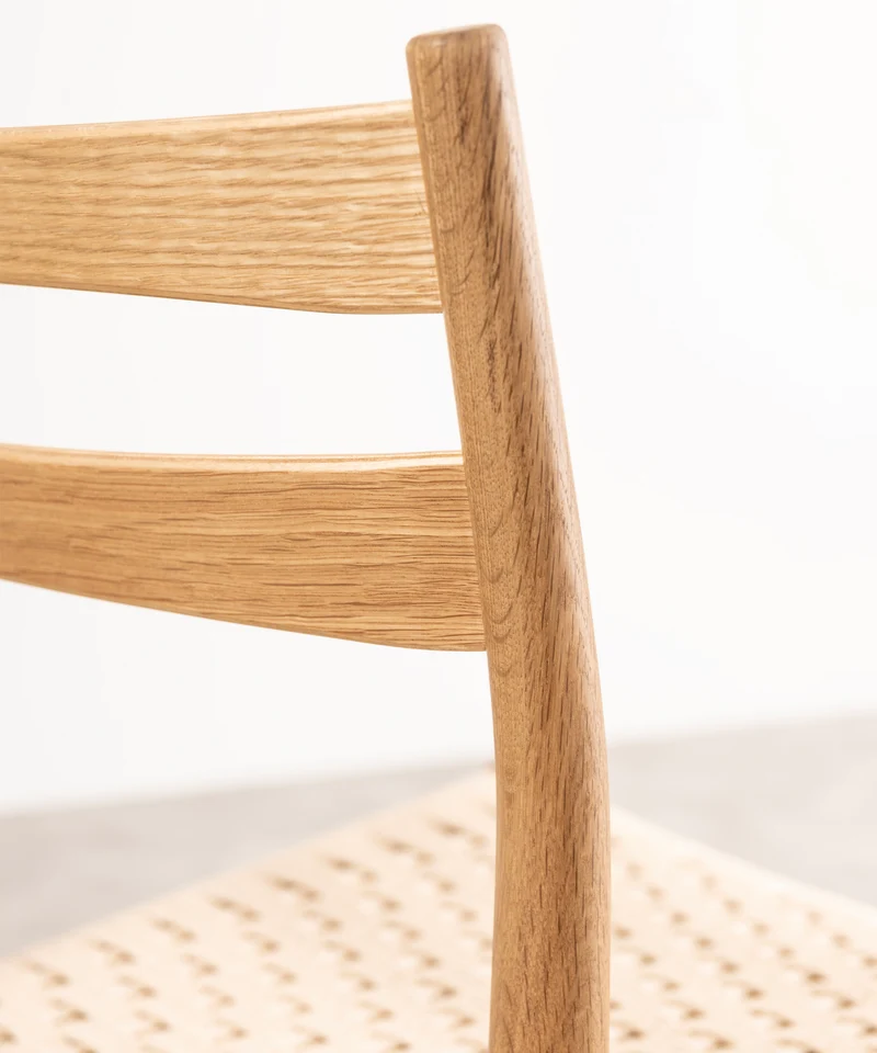 Silla de Comedor de Madera y Cuerda Trenzada Nona