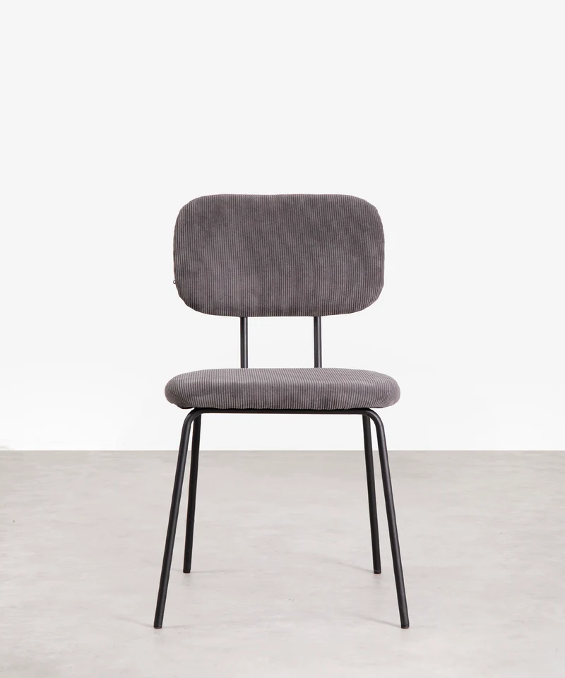 Silla de Comedor en Tela y Metal Jimena