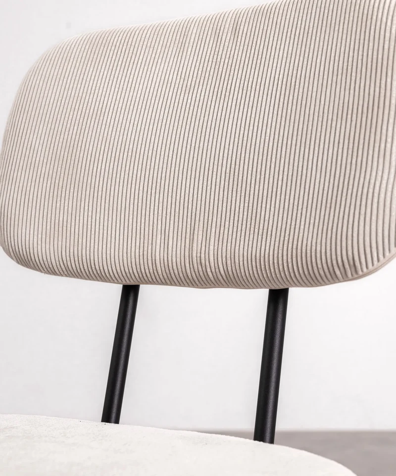 Silla de Comedor en Tela y Metal Jimena
