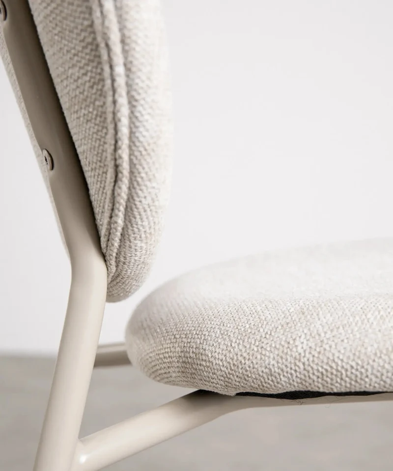Silla de Comedor en Tela y Metal Maruchi