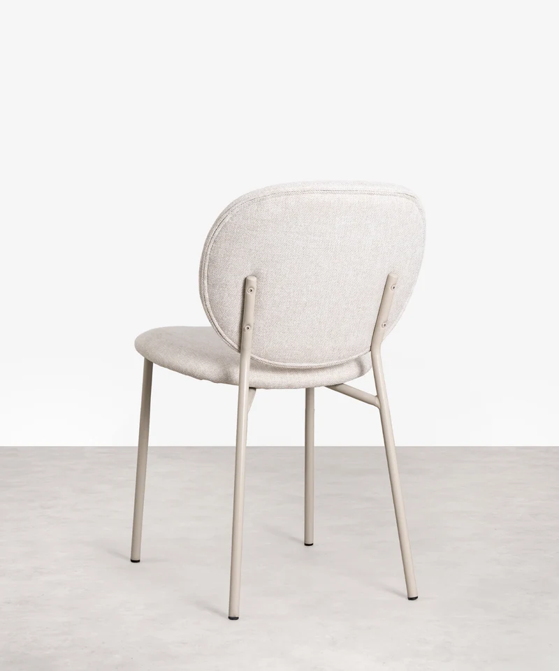 Silla de Comedor en Tela y Metal Maruchi