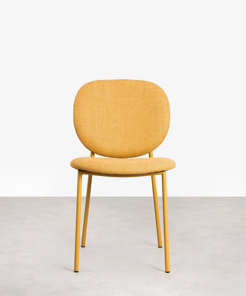 Silla de Comedor en Tela y Metal Maruchi