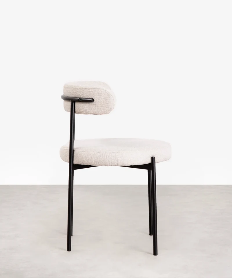 Silla de Comedor en Tela y Metal Alexia