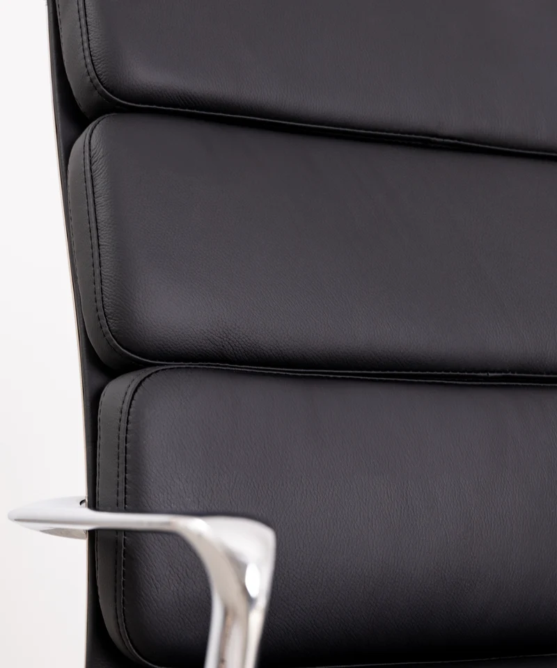 Silla de Oficina en Piel High Base Boston