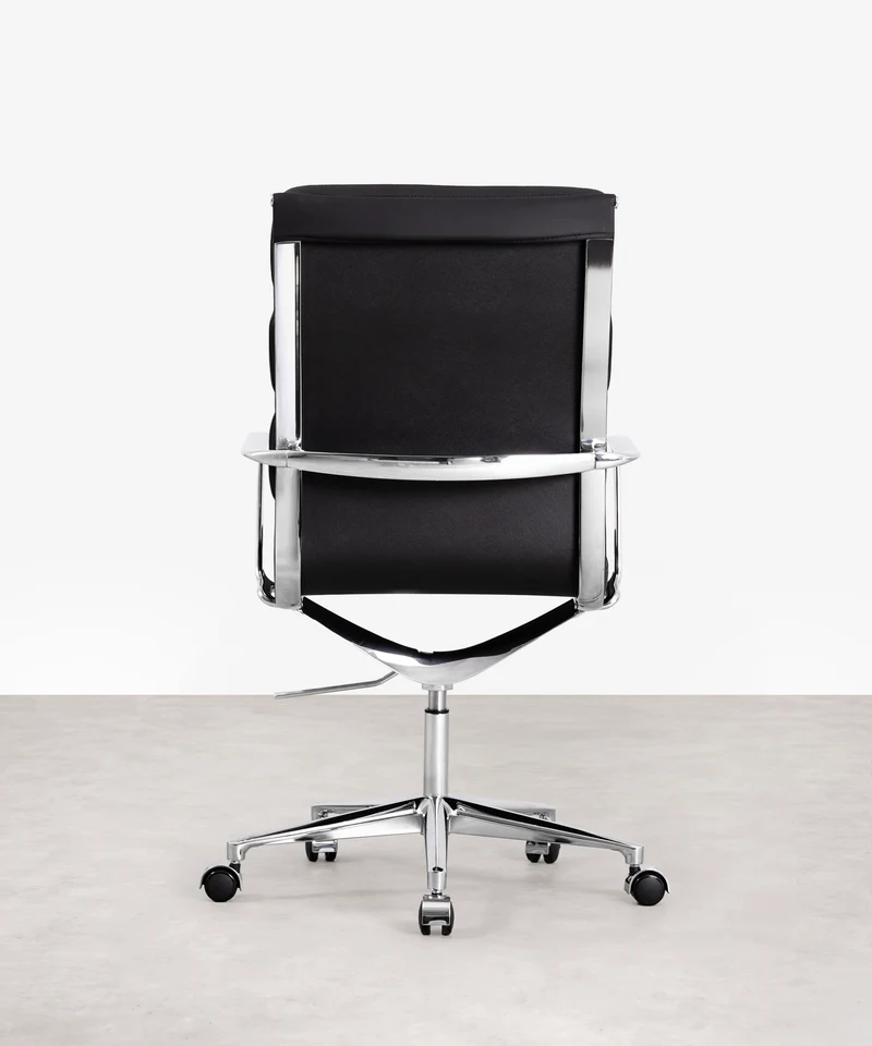 Silla de Oficina en Piel High Base Boston