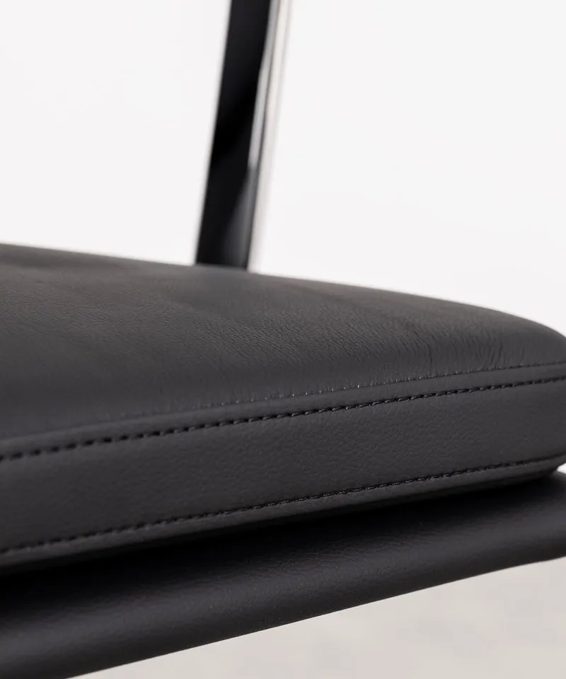 Silla de Oficina en Piel High Base Boston