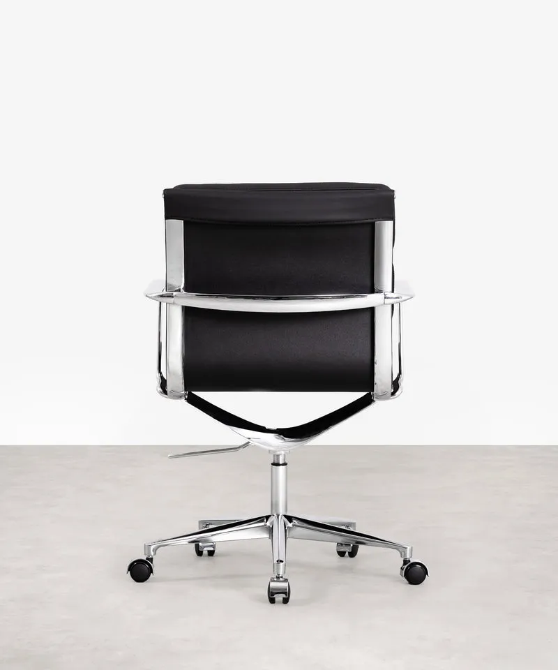 Silla de Oficina en Piel Low Base Boston