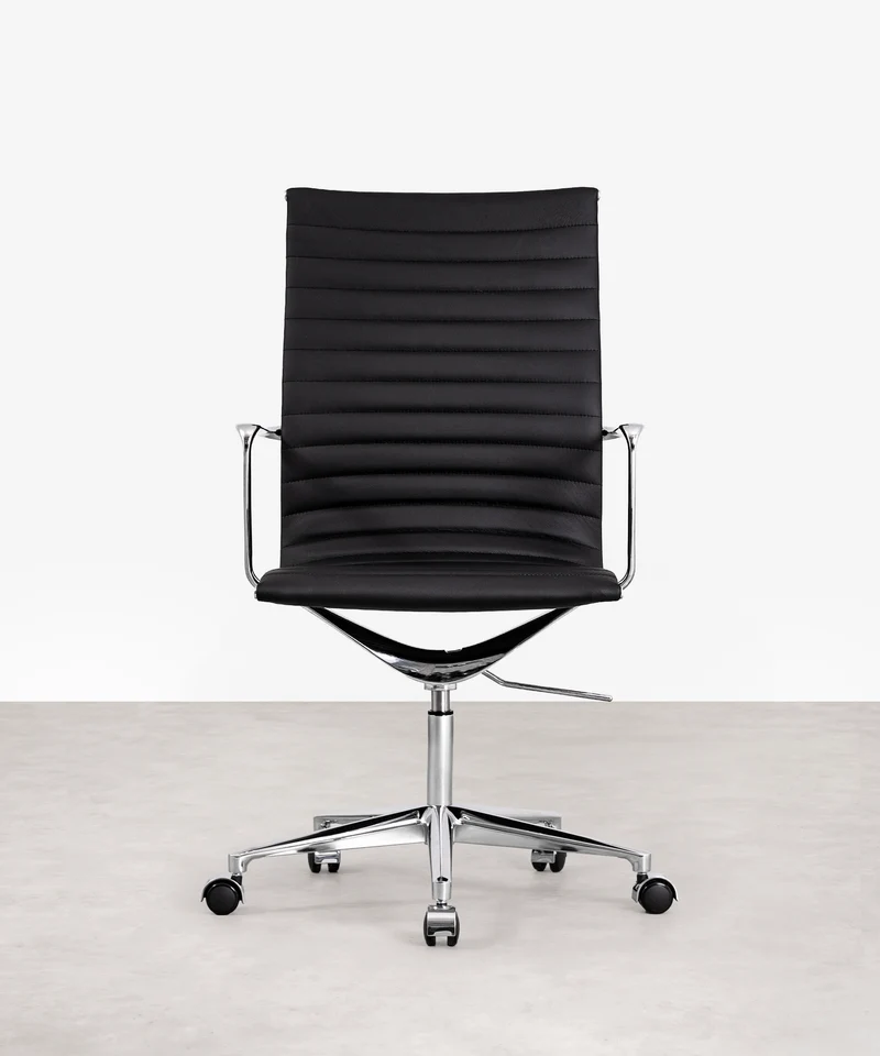 Silla de Oficina en Piel High Base Baltimore