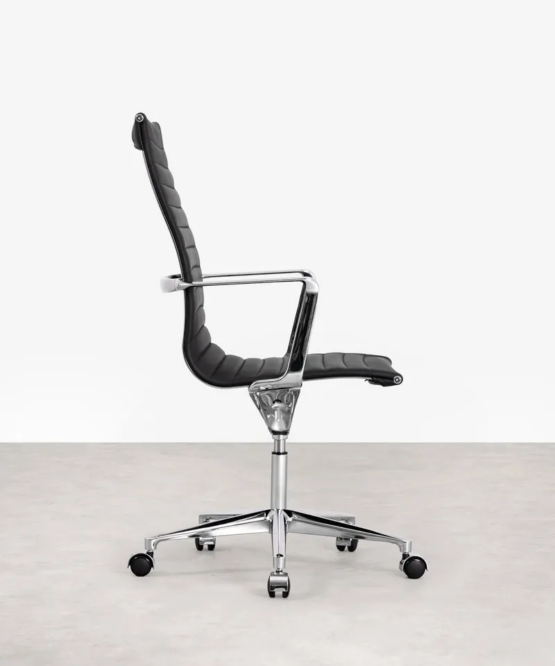 Silla de Oficina en Piel High Base Baltimore