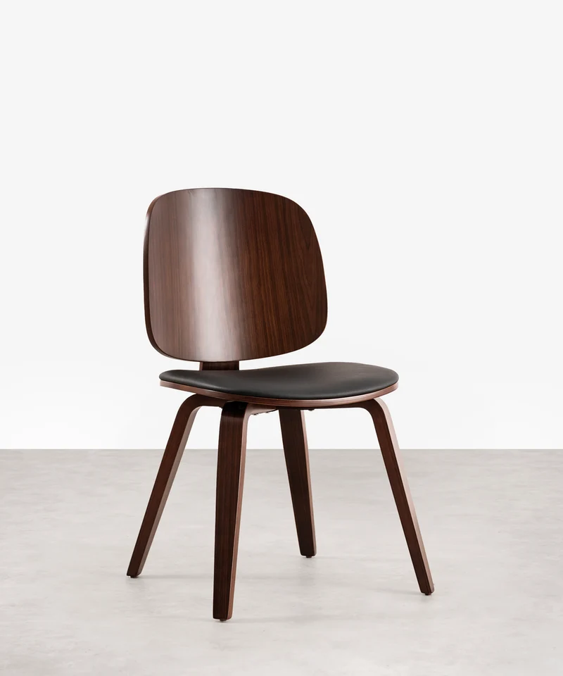 Silla de Comedor en Madera y Tapizada Anouk
