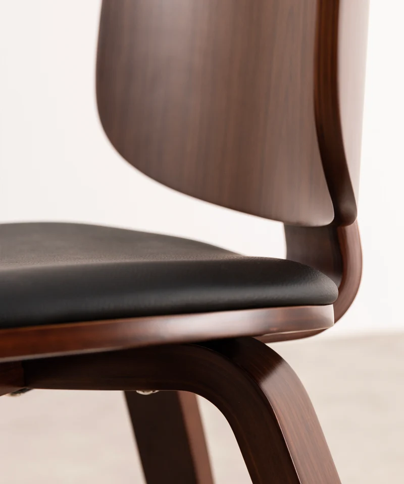Silla de Comedor en Madera y Tapizada Anouk