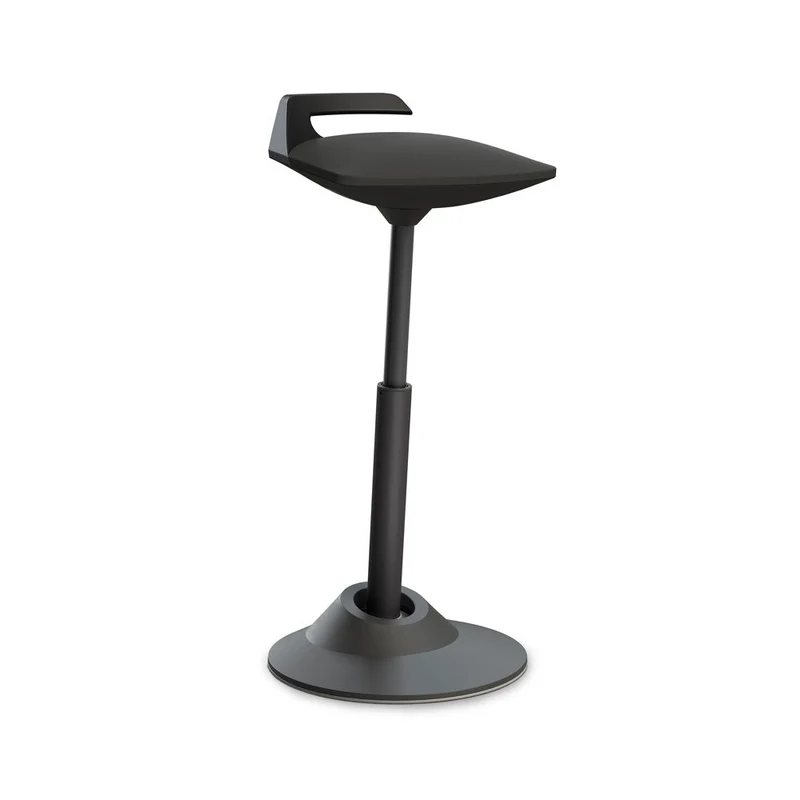Aeris Muvman Stehhilfe Kunstleder Schwarz - Standard Feder - Gestell Grau - Made in Germany🇩🇪