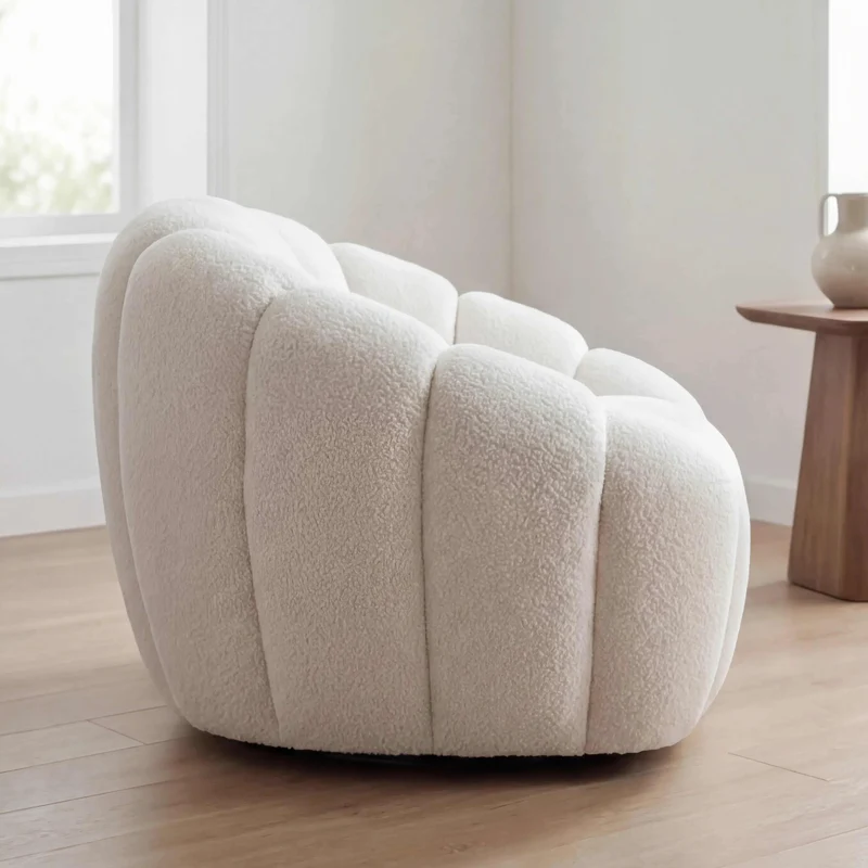 Drehsessel Emma, Stoff SG 300, breit und einladend