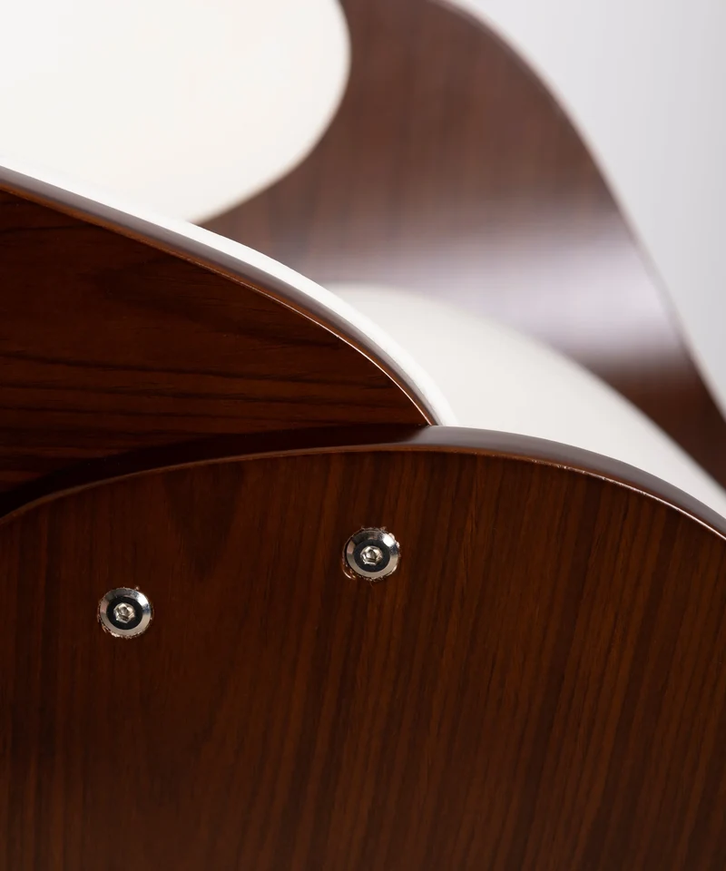 Silla de Escritorio de Polipiel y Madera Debbie