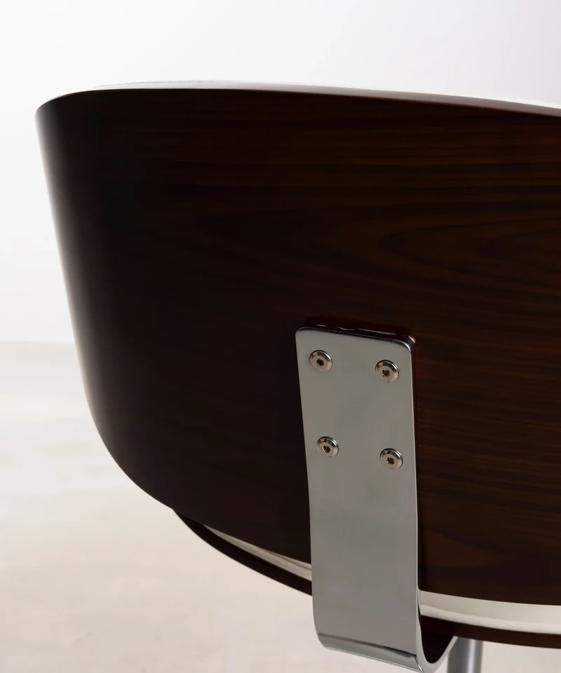 Silla de Escritorio de Polipiel y Madera Shelley