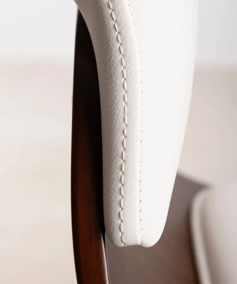 Silla de Escritorio de Polipiel y Madera Beckett