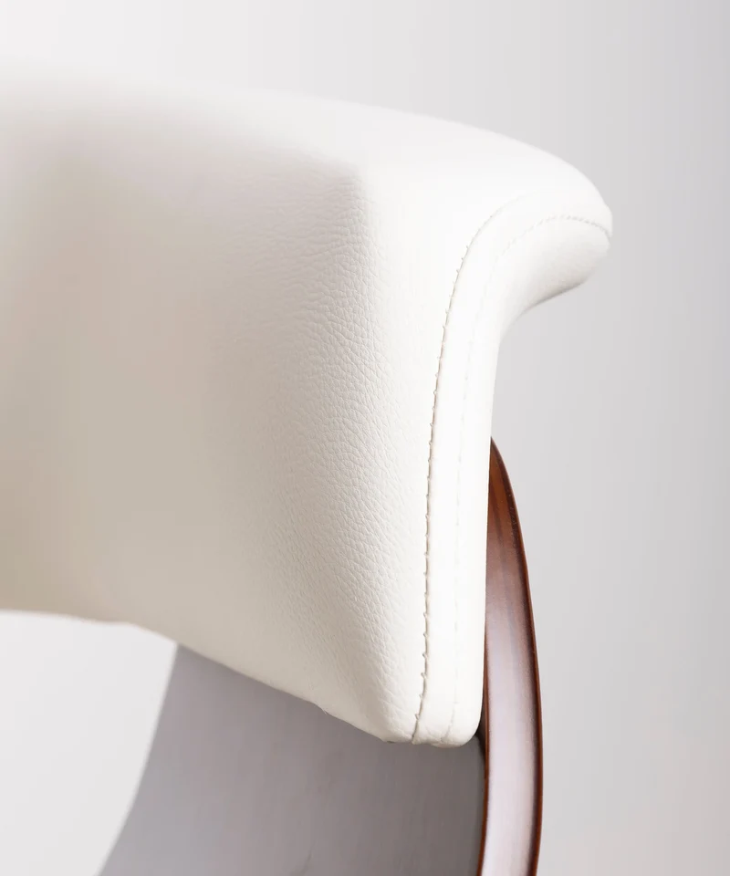 Silla de Escritorio de Polipiel y Madera Beckett