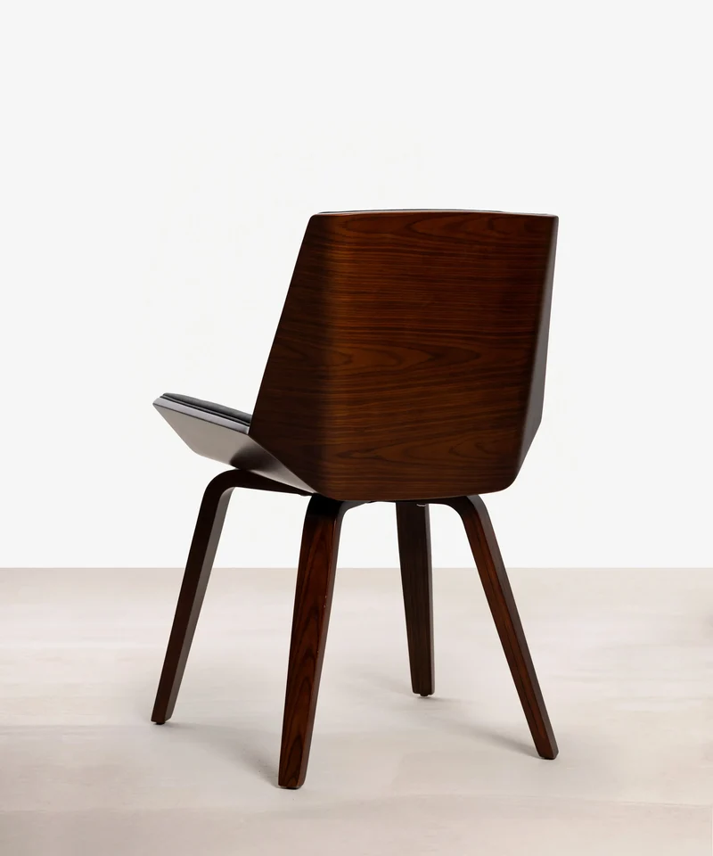 Silla de Comedor en Madera y Polipiel Lyssa