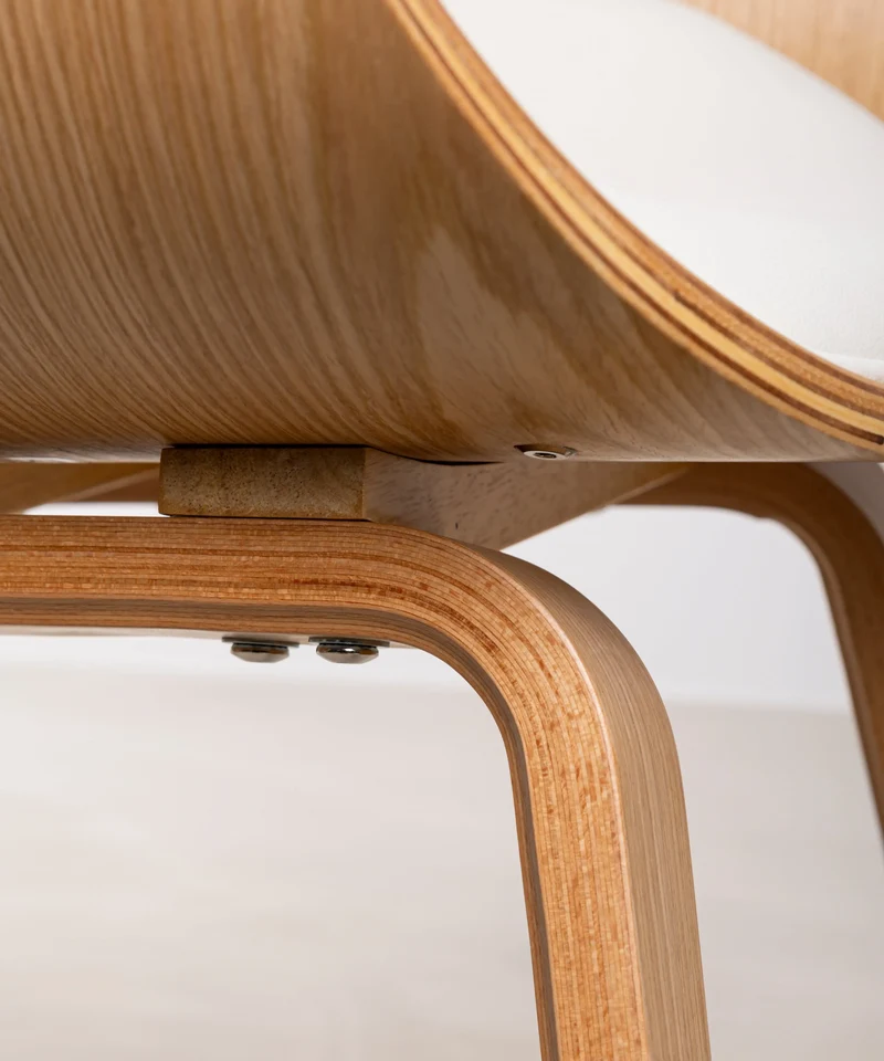 Silla de Comedor en Madera y Polipiel Debbie