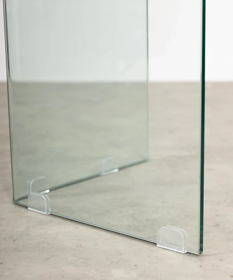 Mesa de Comedor Rectangular en Cristal Templado Nicole (200x90 cm)