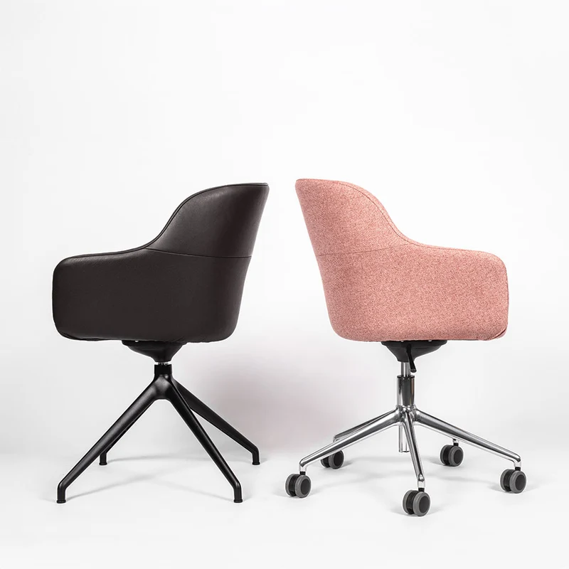 lento Smart Cosy D high | Gestell schwarz | Konferenzstuhl | Besucherstuhl | Wippfunktion & Rollen